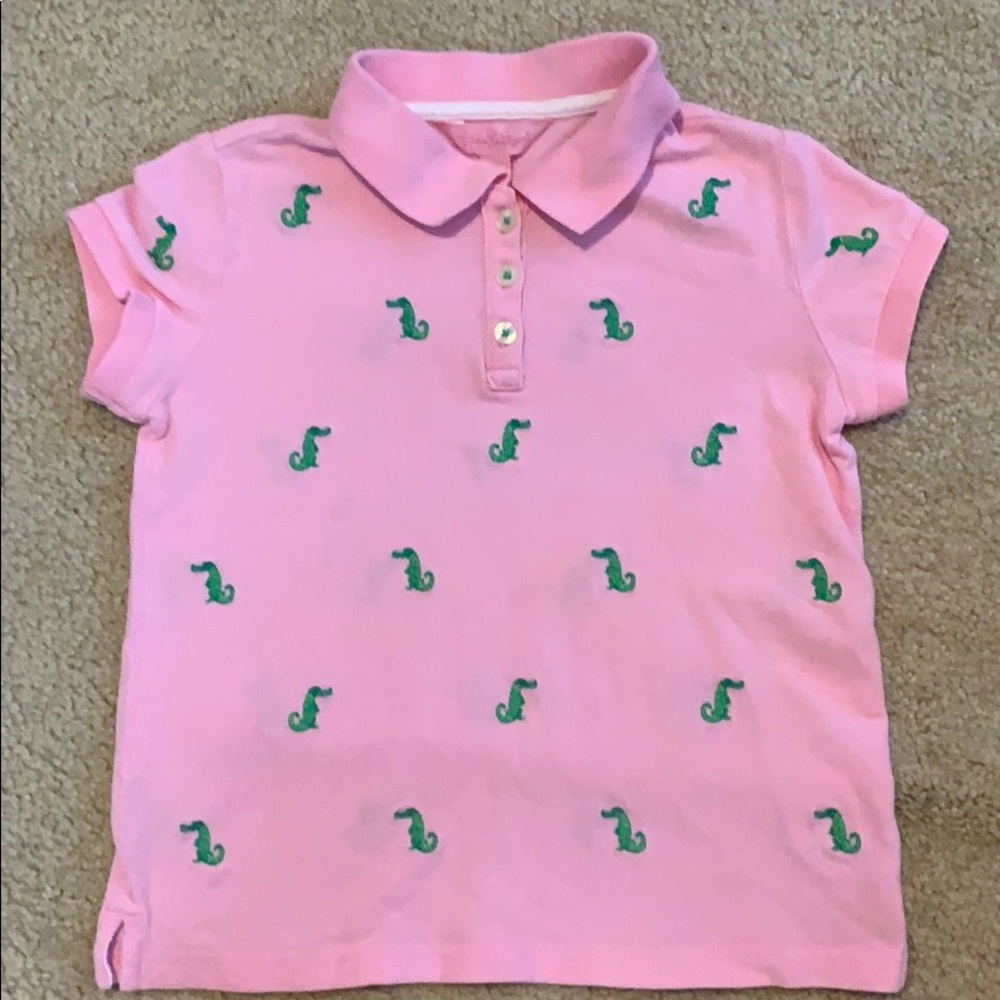 Lilly Pulitzer pink polo